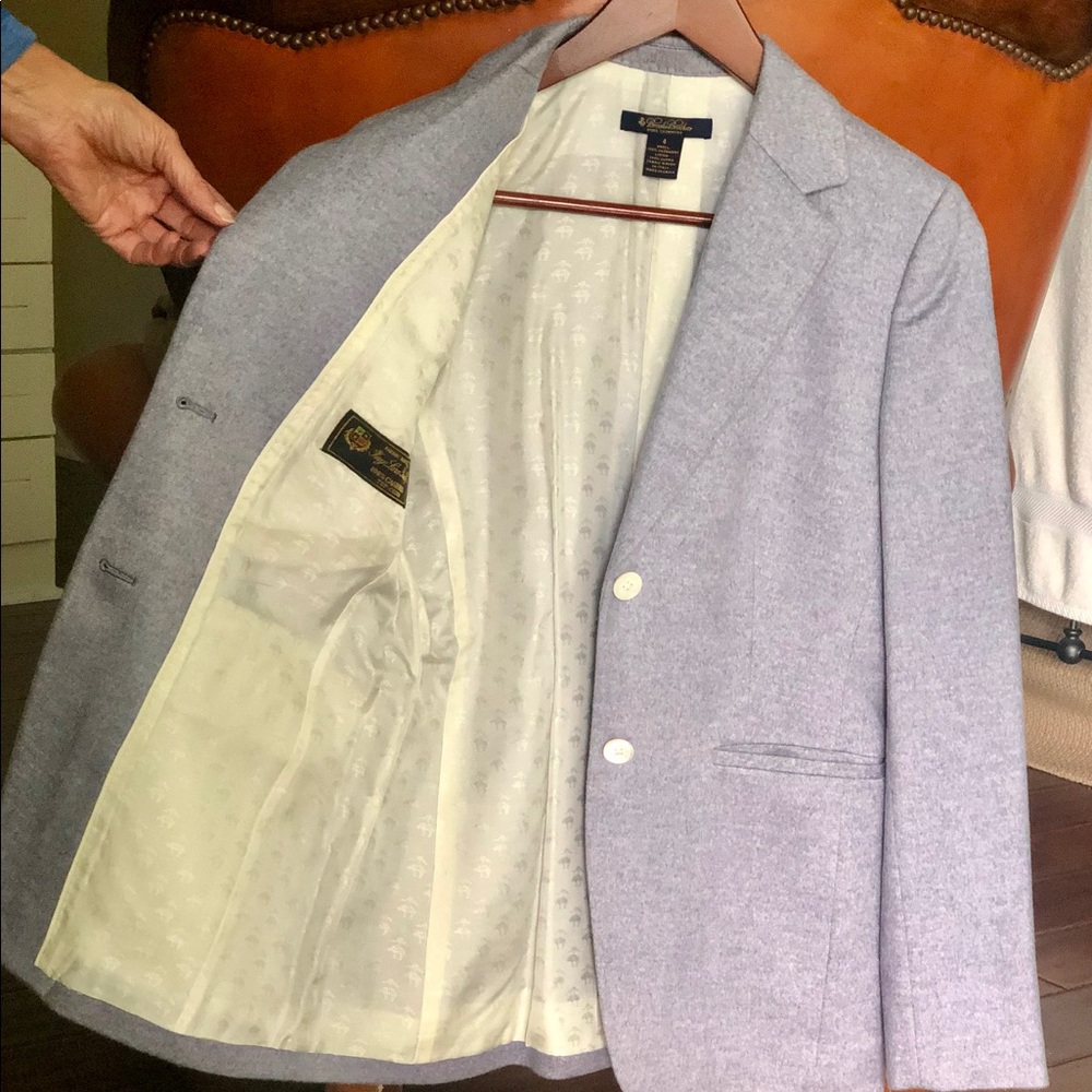 Brooks Brothers Violet Cashmere Blazer (size 4)